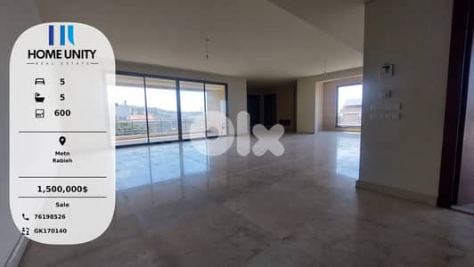 Pent House for Sale in Rabieh, Metn