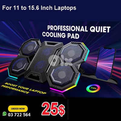 Laptop Cooler Stand PRO RGB