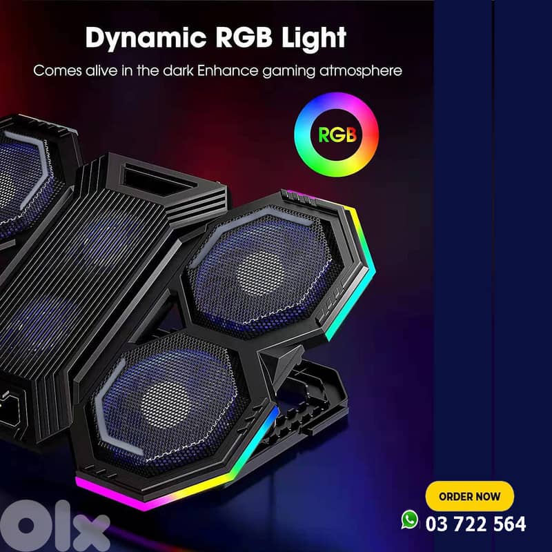 Laptop Cooler Stand PRO RGB 4