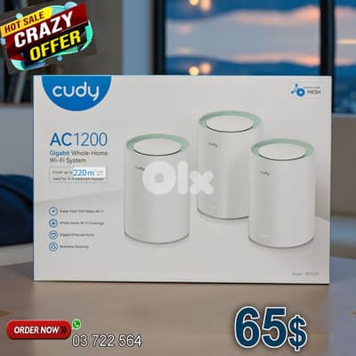 CUDY AC1200 WiFi Mesh System