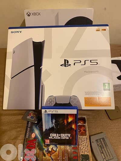 play station 1 slim europe & call of duty bo7