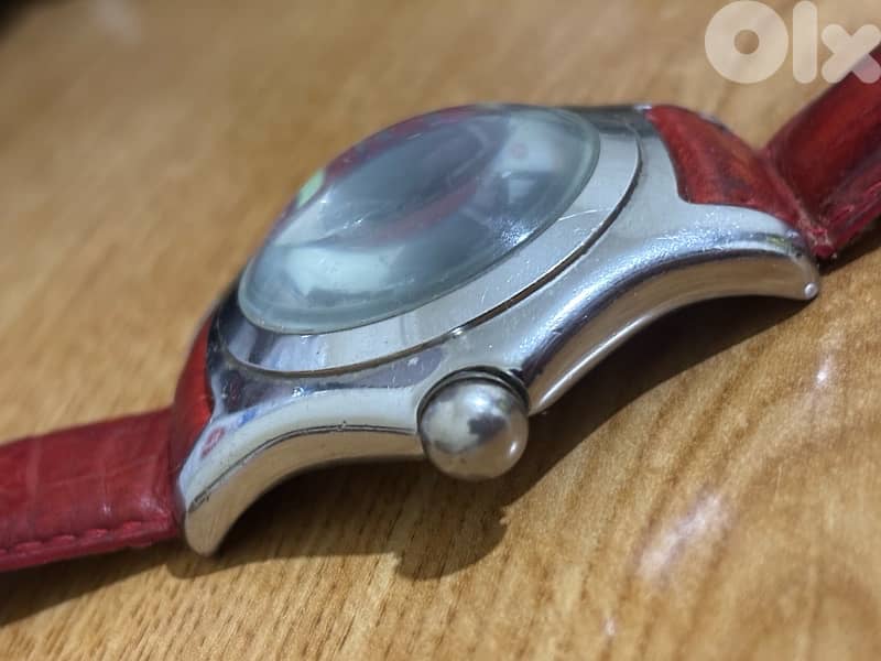 Corum Bubble Style Automatic Watch – Exhibition Back – Red Dial 4