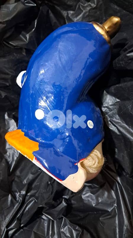 Ceramic upside down clown piggy bank 1