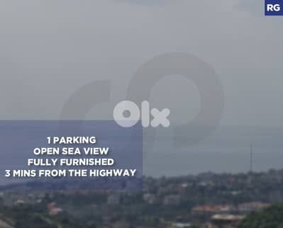 1 Parking, open sea view, calm area, Hboub/حبوب REF#RG132130