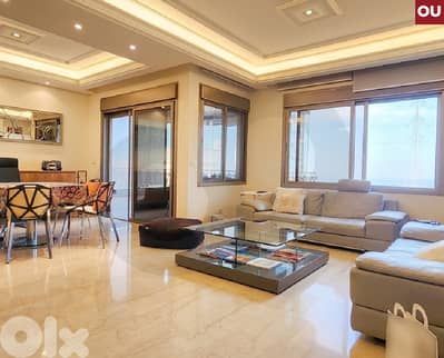 3 balconies, 2 parking, sea view, storage , Awkar/عوكر  REF#OU132131