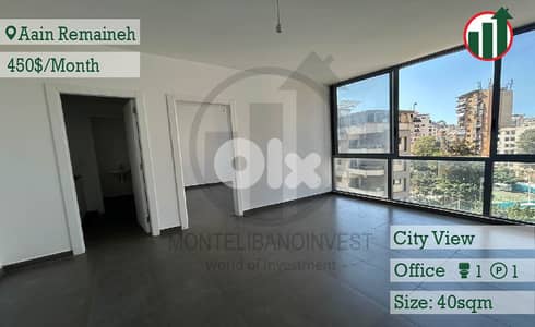Office for Rent in Ain El Remmaneh!!