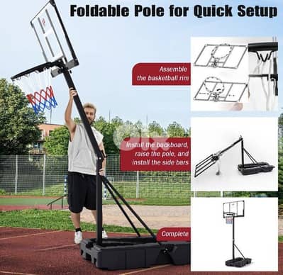 220$ Portable Basketball Stand – Easy & Practical!