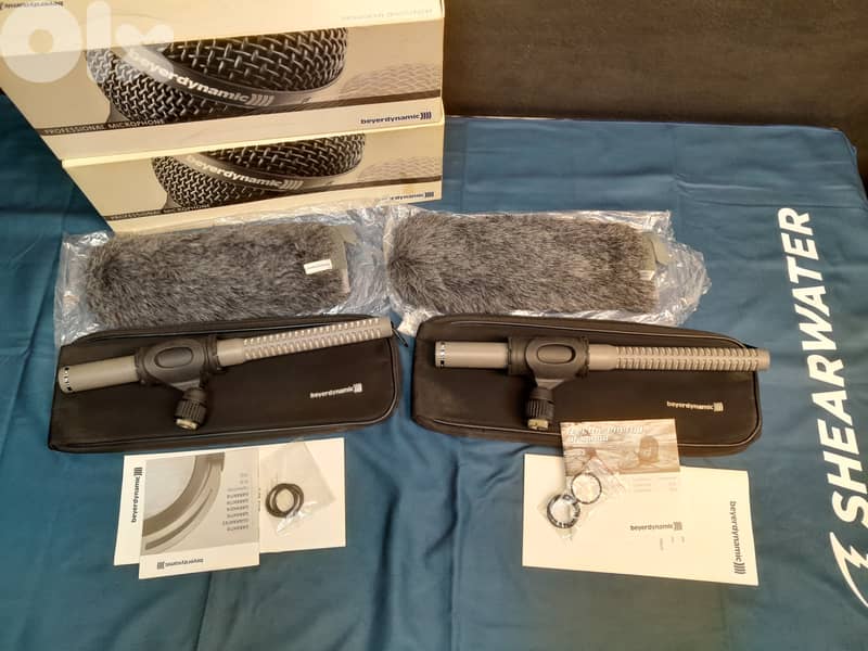 Beyerdynamic MCE86 SII shotgun Mic w/Sennheiser Stand & windshield Set 2
