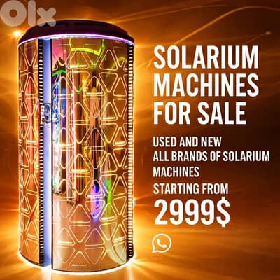 Solarium & Laser Machines for Sale New & Used – All Brands Available