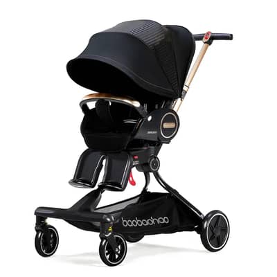 Luxurious 360° Rotating folding stroller - عربة أطفال فاخرة قابلة للطي