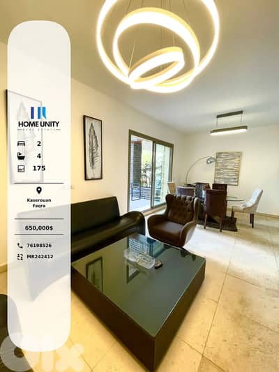 duplex for sale in Faqra, Keserouan