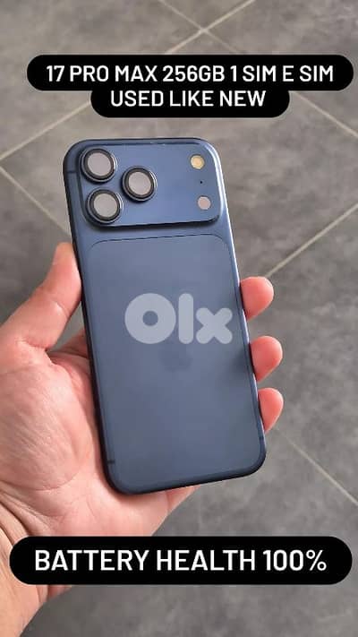 17 Pro Max 256GB 1 sim e sim