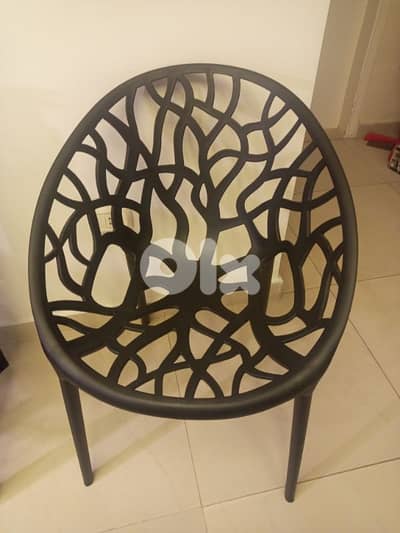 Black chairs for living room or balcony