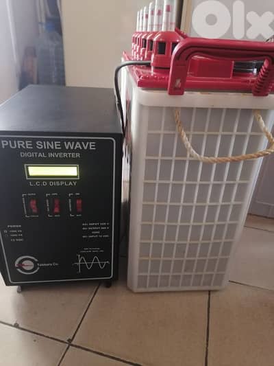 Aps&ups 1200va بطارية تيوبولر ٢٠٠ امبير