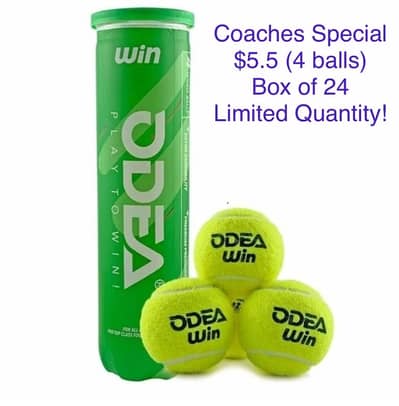 ODEA Tennis balls and overgrips retail & wholesale New sealed.