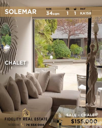 Chalet for sale in Solemar KA158 شاليه للبيع في سولمار
