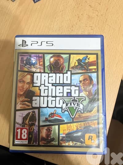 gta 5 ps5 like new used 1 time