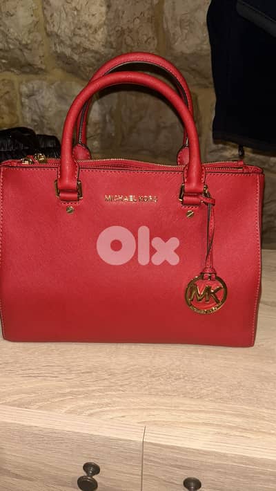 michael kors Sutton Medium Saffiano Leather Satchel.