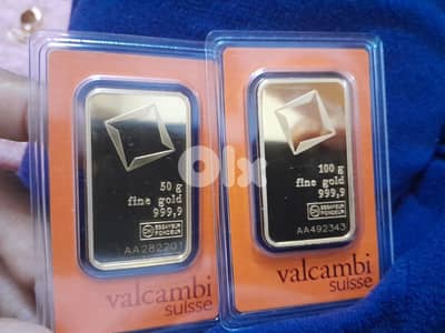 ounce gold valcambi 50 and 100 gr