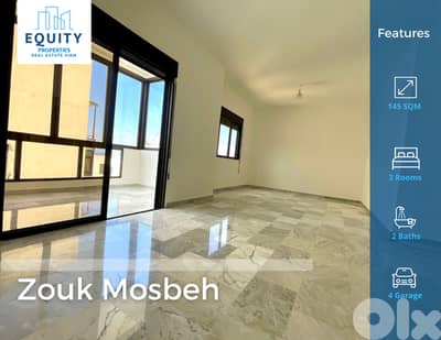 145 SQM Apartment For Sale In Zouk Mosbeh شقة للبيع #RK29225