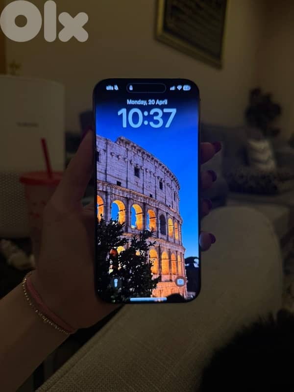 iPhone 16 Pro Max [beige] - 256GB - Cracked screen (شعر) 1