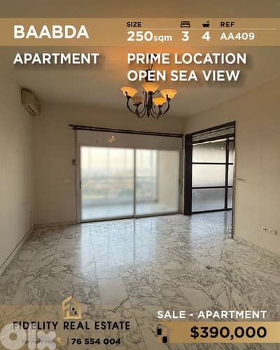 Apartment for sale in Baabda AA409 شقة للبيع في بعبدا