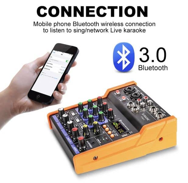 G-MARK AUDIO Mixer G-MARK PTM-4  Bluetooth Professional Portable 1