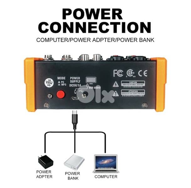 G-MARK AUDIO Mixer G-MARK PTM-4  Bluetooth Professional Portable 4