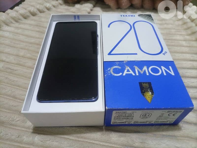 Tecno camon 20 pro 256gb 16 ram with the box 1