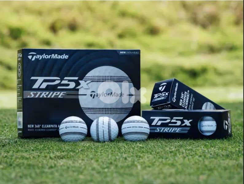 TaylorMade TP5x Stripe Golf Balls 1