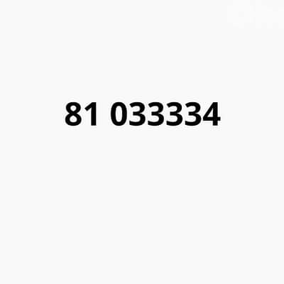 Special Number (sebet)