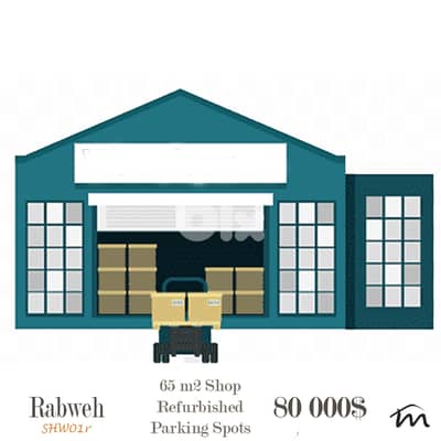 Rabweh | Refurbished 65m² Shop-Office-Clinic-Depot | Ground Floor