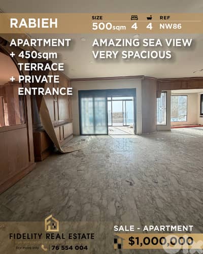 Apartment for sale in Rabieh NW86 شقة للبيع في الرابية