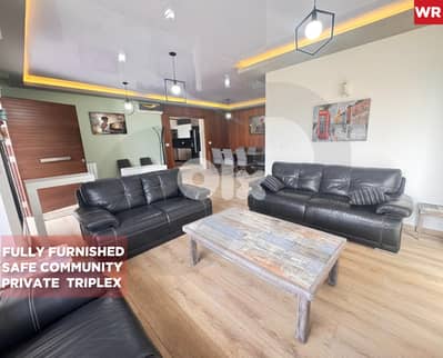 Triplex/Fully furnished/TERRACE/MAID'S ROOM/Blat/بلاط/ REF#WR135209 !