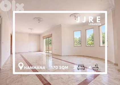 Prime Location Apartment In Hammana, Kalaa For Sale/شقة في حمانا للبيع