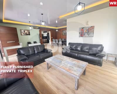 Triplex/Fully furnished/TERRACE/MAID'S ROOM/Blat/بلاط/ REF#WR135209 !