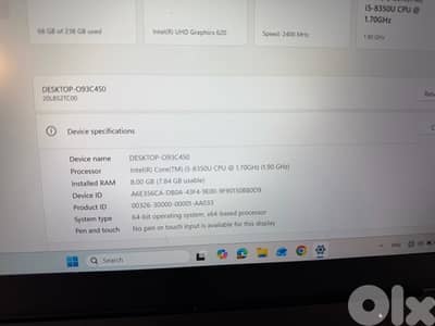 lenovo core i5 8 gen 8 ram nvme