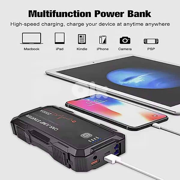 Car Jump Starter Battery Booster 22000mAh 3