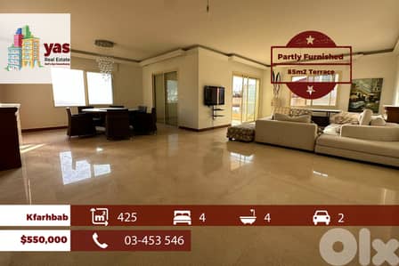 Kfarhbab 425m2 | 85m2 Terrace | Furnished Duplex | View | IV |