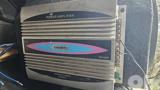 amplifier + subwoofer + speakers