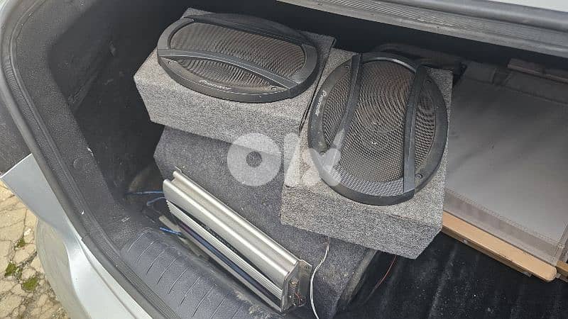 amplifier + subwoofer + speakers 3