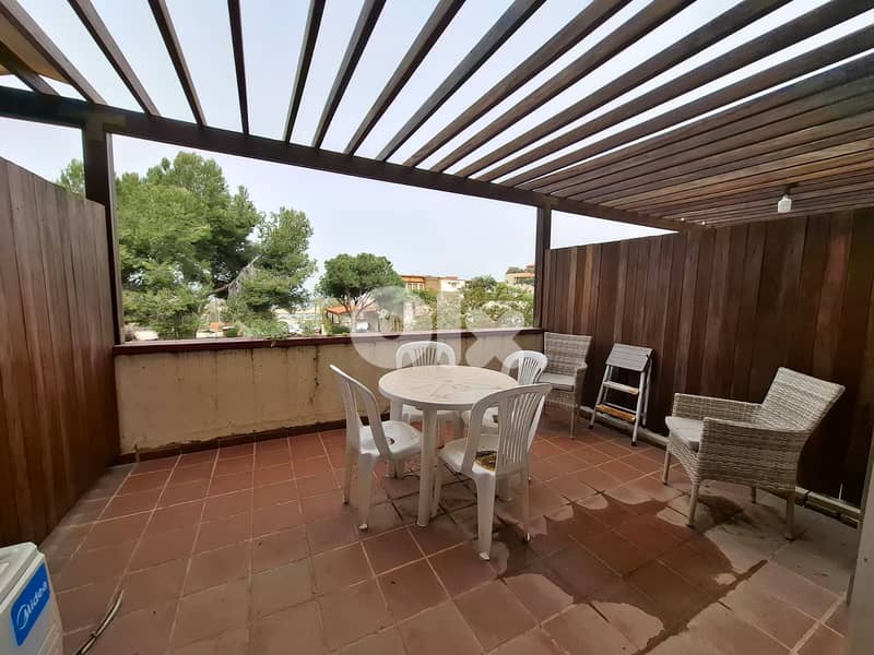 L18045 - Studio Chalet With Sea View For Rent in a Resort in Kaslik 2