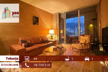 Tabarja 44m2 | Rent|Decorated Chalet | Sea View | Prime Location|RA/IV