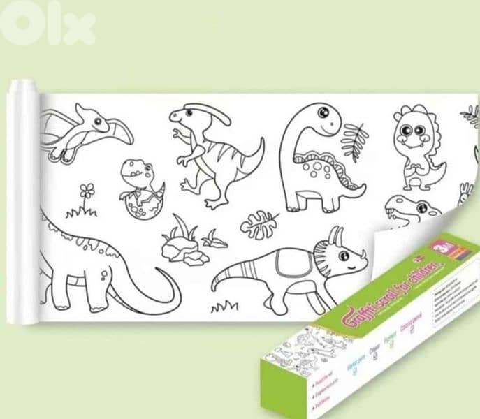 32 Coloring Rolls (3m each) – fun, sticky & creative! 1