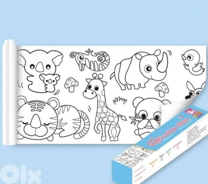 32 Coloring Rolls (3m each) – fun, sticky & creative! 2