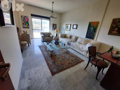 Furnished Apartment for rent in Naccache with sea view.