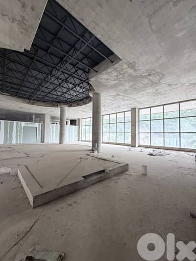 Showroom for Rent in Bsalim – Prime Open Space, Core And Shell