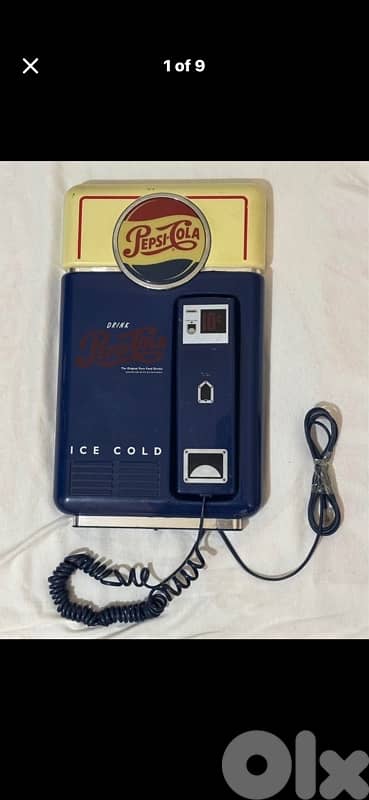 Rare Vintage Pepsi "Ice Cold" Retro Novelty Phone (Pollyconcept 1996)