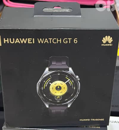 Huawei Watch Gt 6 46mm Silicone Black Strap