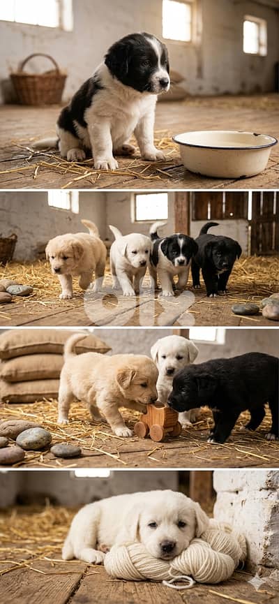  Golden Retriever/Lab Mix Puppies  